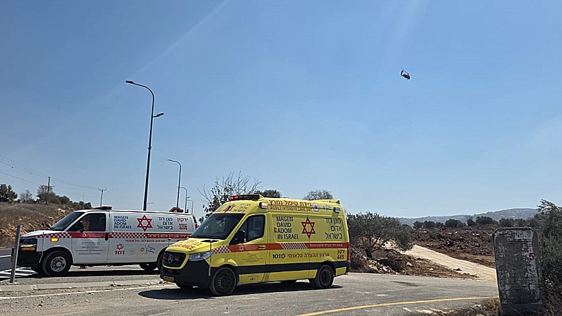 זירת הפיגוע בשומרון