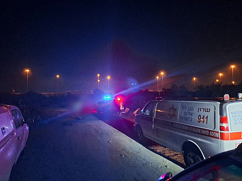 הזירה בה אותרו 3 גברים ברכב בוער סמוך לבאקה אל-גרבייה