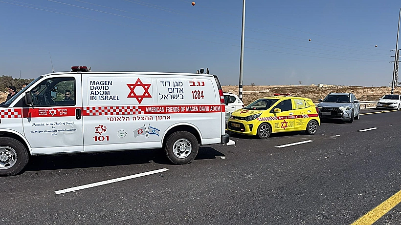 זירת התאונה בנגב