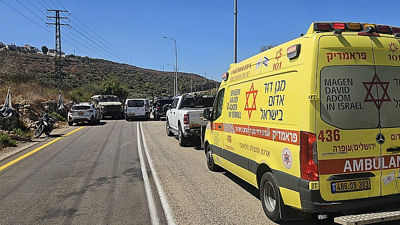 זירת פיגוע הירי סמוך לנווה צוף שבבנימין