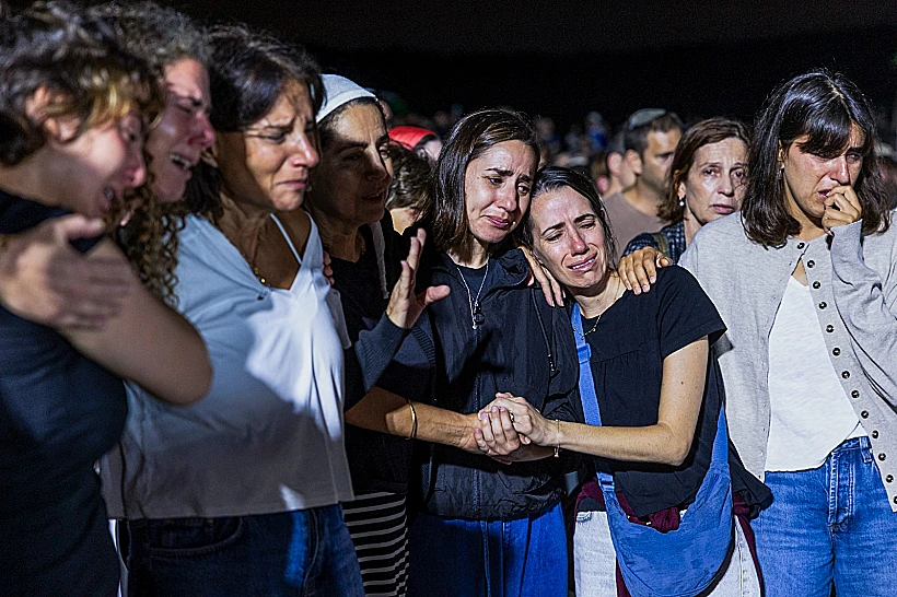 הלוויתו של נתאל שוקרון, בן 48 מעלי זהב, שנרצח בפיגוע בבנימין