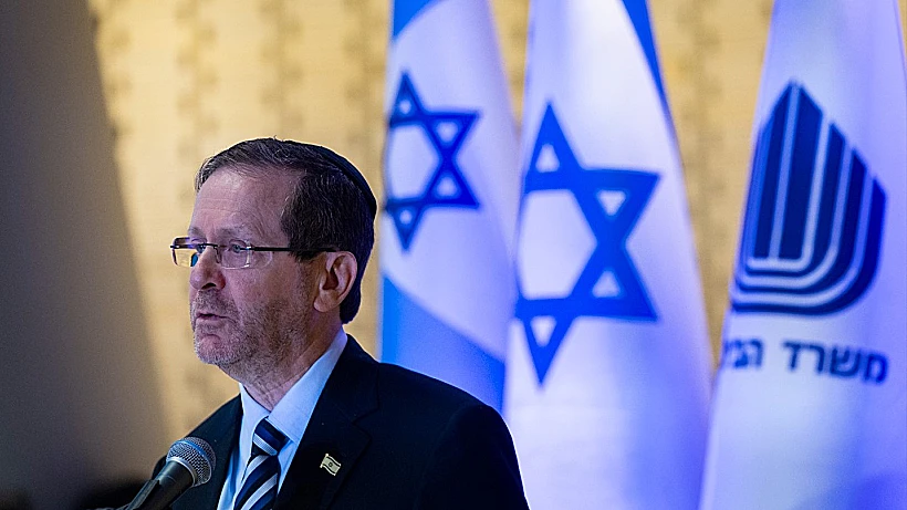 הנשיא יצחק הרצוג בטקס לזכר חללי מלחמת יום הכיפורים