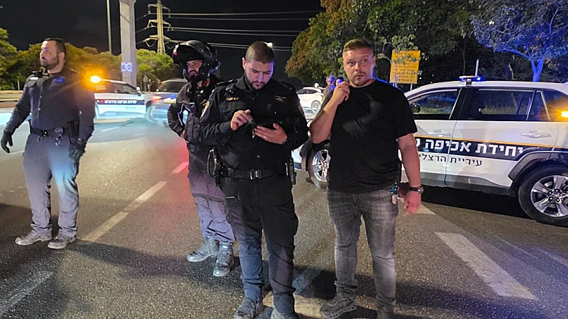 כוחות משטרת גלילות והשיטור העירוני בפעילות בהרצליה