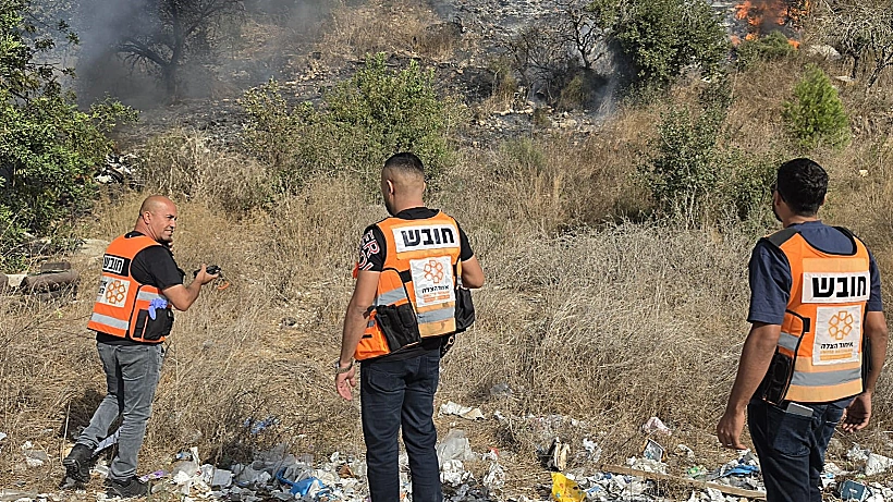 זירת התרסקות המטוס הקל בוואדי עארה