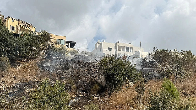 זירת התרסקות המטוס הקל בוואדי עארה