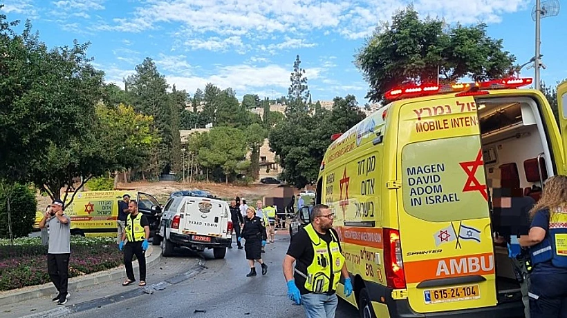 זירת פיצוץ הרכב בירושלים
