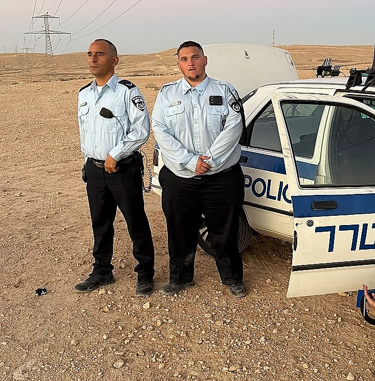 נוה צור ומריאנו אידלמן בצילומי "שחיטה שחורה"