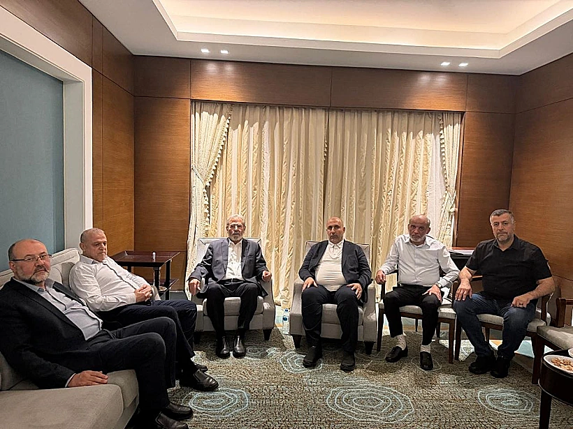 משלחת חמאס ומשלחת הגי'האד האסלאמי בקהיר