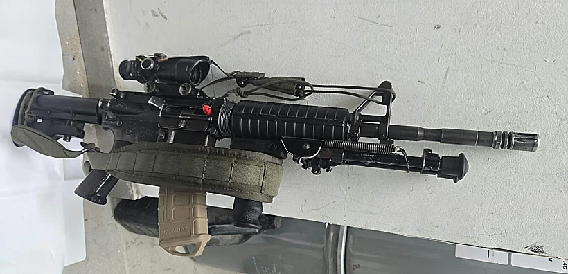 נשק מסוג M-16 צה"לי שנתפס בחתונה בפזורה הבדואית