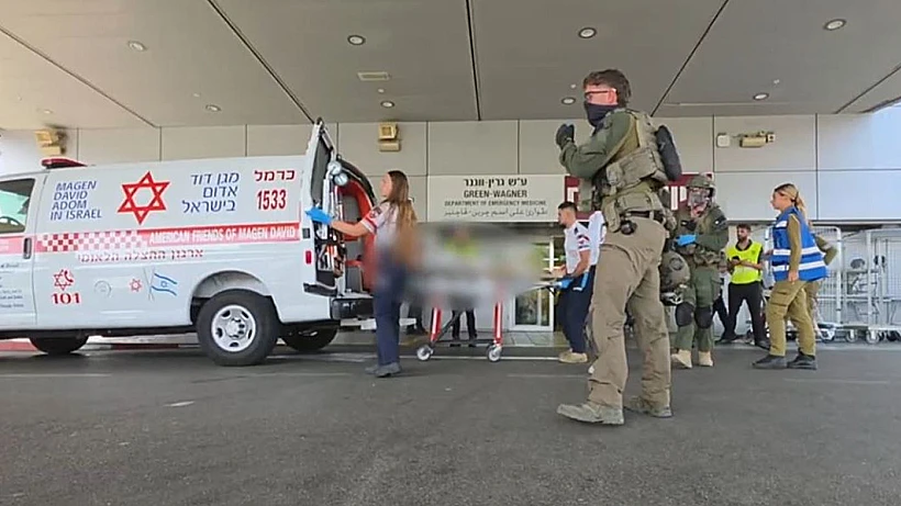 קבלת פצועים בביה"ח רמב"ם בחיפה
