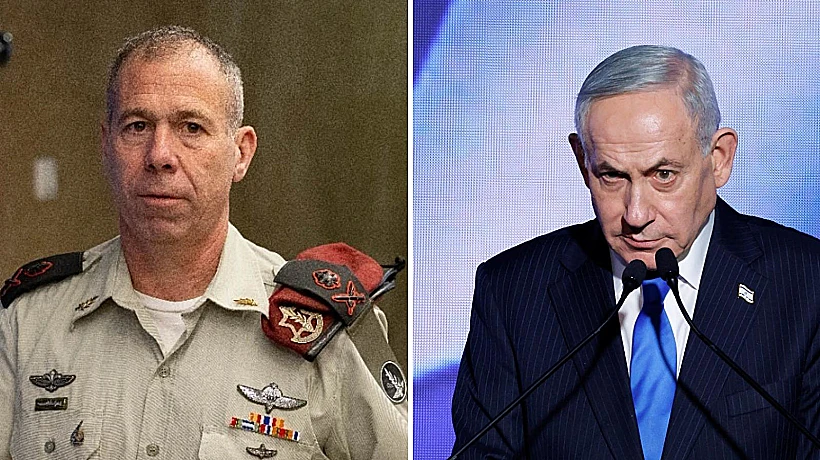 בנימין נתניהו ואלוף במיל' אבי גיל