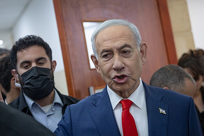 נתניהו מגיע לעדות מנדלבליט בבית המשפט