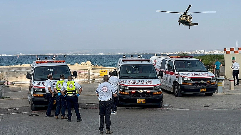 פינוי פצועים מאירוע פיצוץ הנפל בצפון