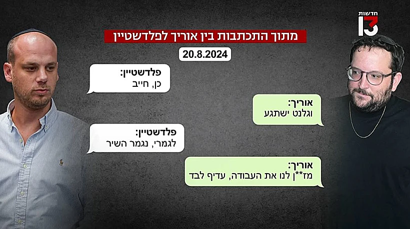 ההתכתבויות של אוריך ופלדשטיין על הזוג נתניהו