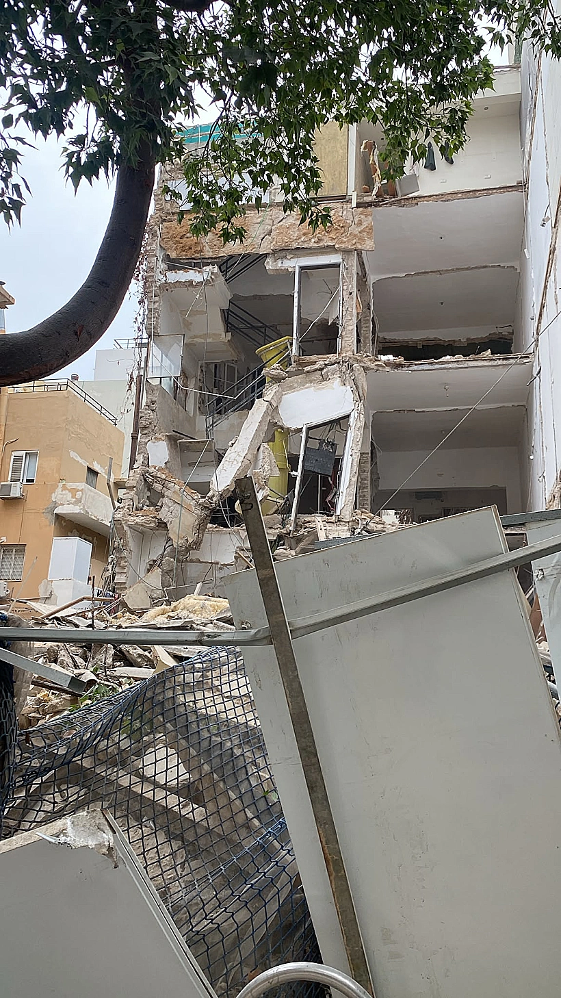 קריסת הבניין בנחלת בנימין בתל אביב