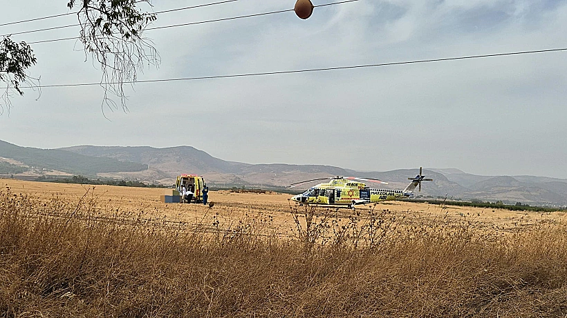 זירת התאונה בצומת מחניים