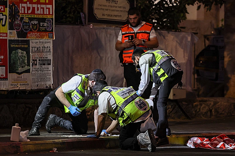 זירת הפיצוץ בביתר עילית בה נהרג ילד בן 10 בפיצוץ
