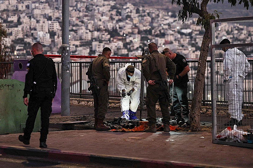 זירת הפיצוץ בביתר עילית בה נהרג ילד בן 10 בפיצוץ