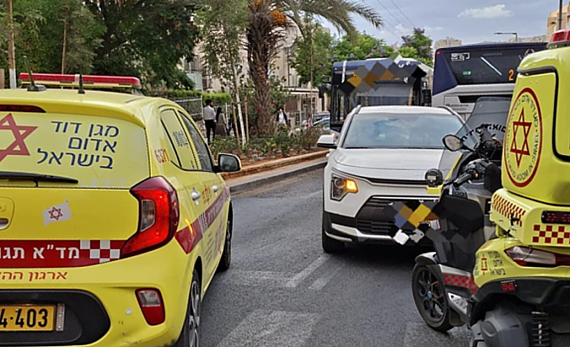 זירת התאונה במודיעין עילית