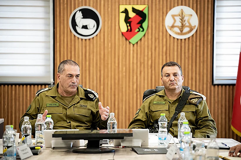 הרמטכ"ל אייל זמיר עם אלוף פיקוד הדרום יניב עשור