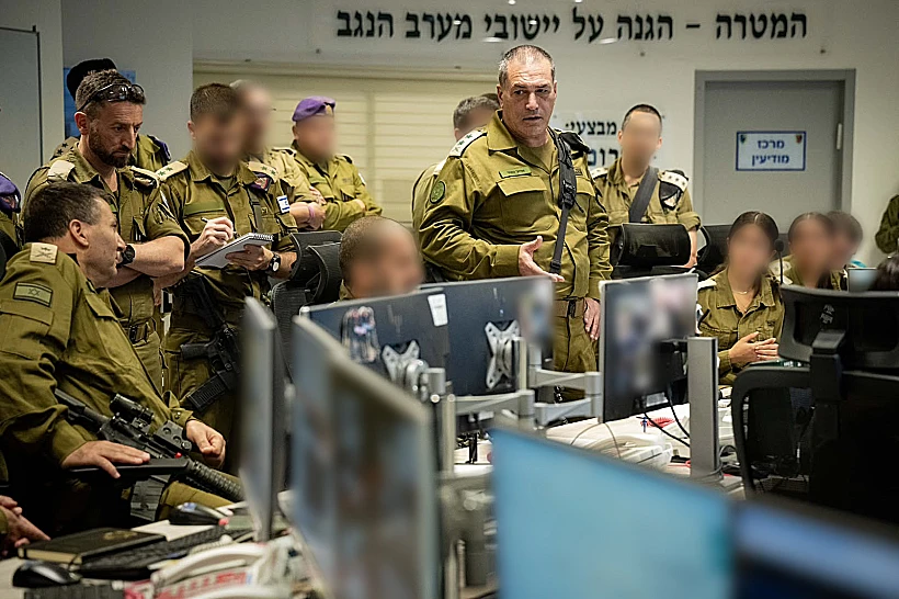 הרמטכ"ל אייל זמיר באימון מפקדות של אוגדת עזה