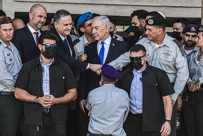 נתניהו, כ"ץ וזמיר בטקס סיום קורס קצינים בבה"ד 1