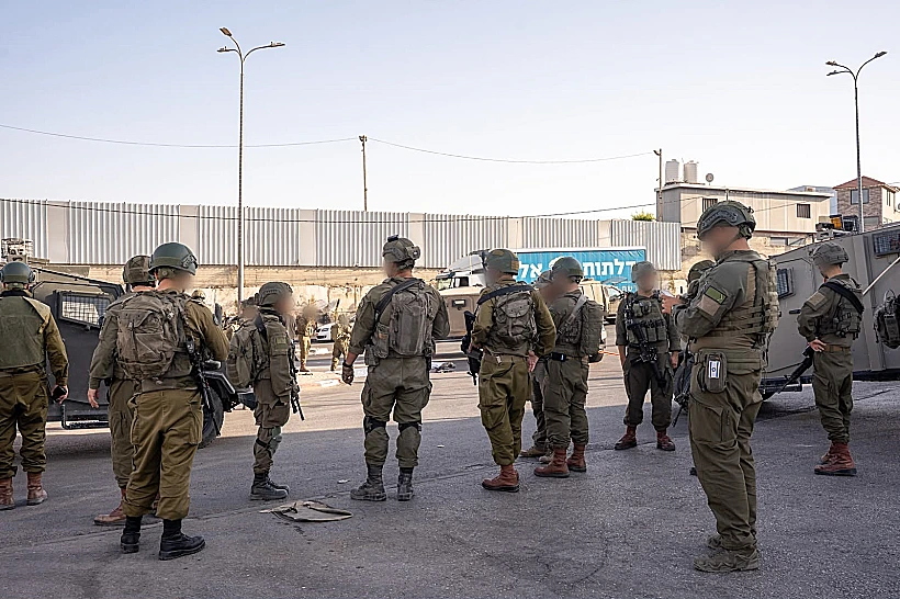 כוחות צה"ל בזירת הפיגוע בצומת יהודה