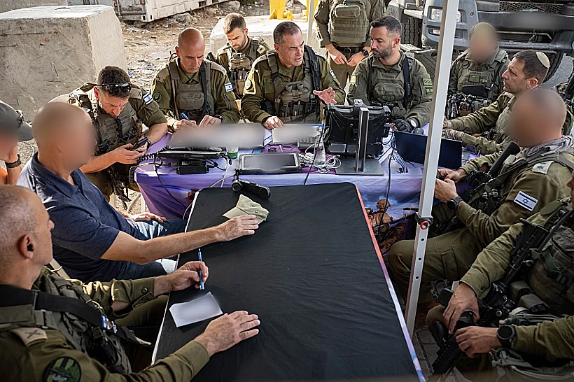 הרמטכ"ל אייל זמיר בזירת הפיגוע בצומת יהודה