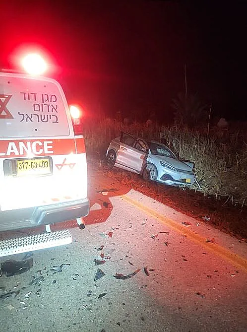 זירת התאונה ליד בית שאן