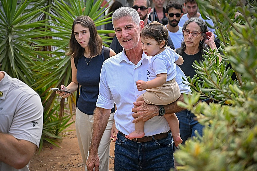 יאיר גולן ונכדו מיכאל