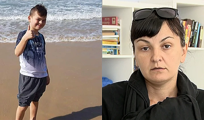 אוקסנה אשורטיה, אימו של טימפוי בן ה-9, שנפל בשבוע שעבר אל מותו מצוק בבת ים