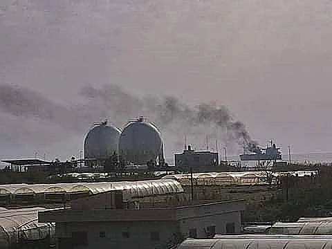 המיכלית שעלתה באש מול חופי סוריה