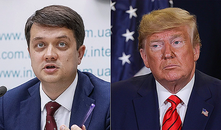 נשיא ארה''ב דונדלד טראמפ, ולדימיר זלנסקי נשיא אוקראינה