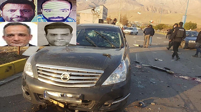 תמונותיהם של המעורבים בחיסול מדען הגרעין האיראני, לפי שירותי המודיעין במדינה