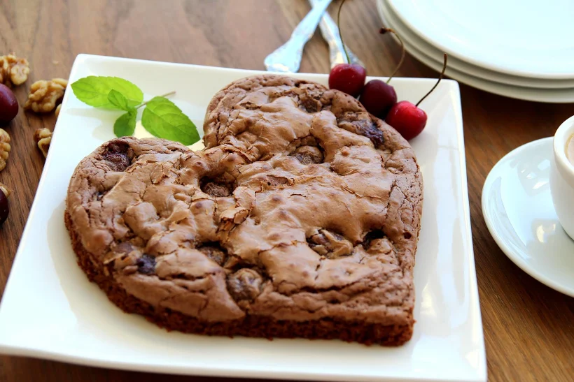 בראוניז בצורת לב