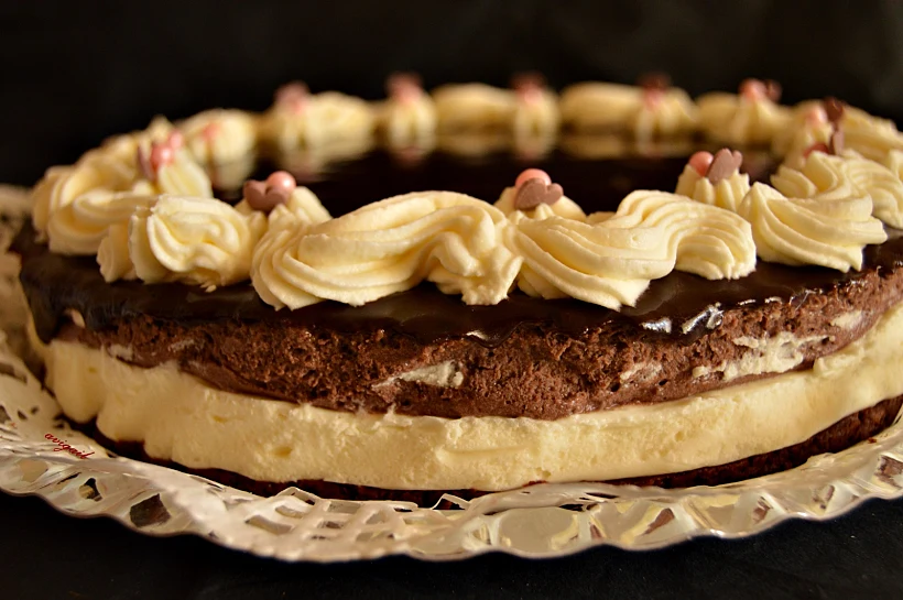 עוגת קרם מקופלת