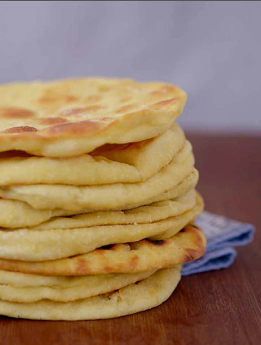 פיתה יוונית על מחבת