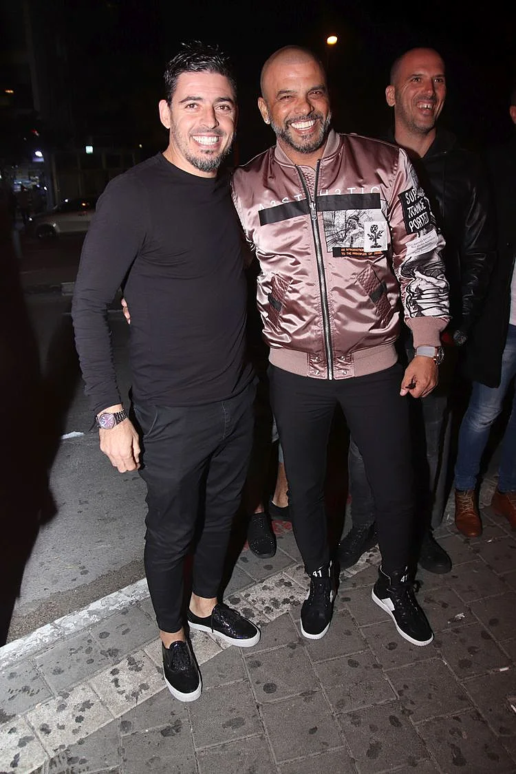 אייל גולן ודוד רביבו באירוע של דודו מעפולה