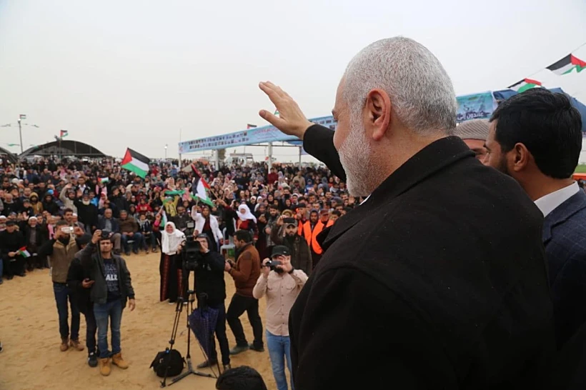 הנייה במוקד ההפגנות ממזרח לעיר עזה