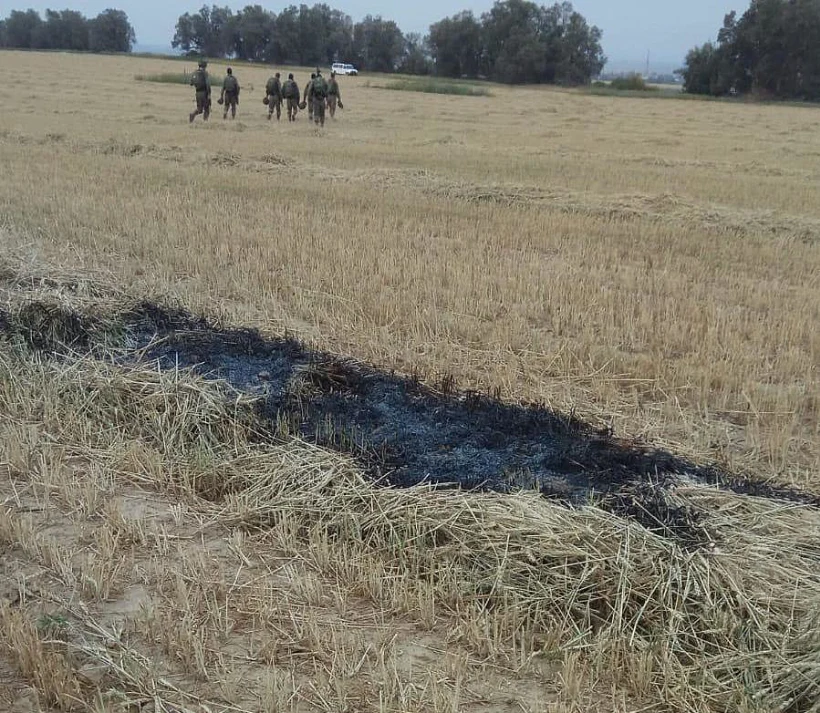 שריפה בעקבות בלוני תבערה באשכול