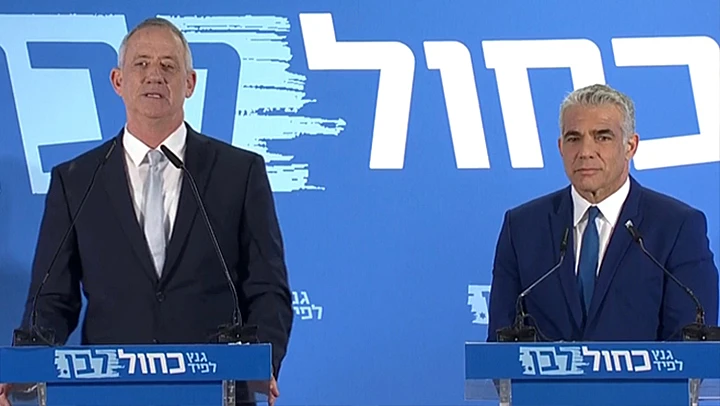 יאיר לפיד ובני גנץ