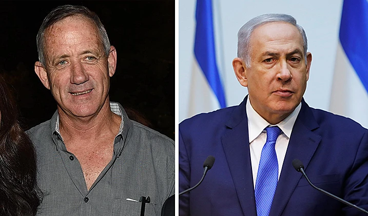 מפוצלת נתניהו גנץ