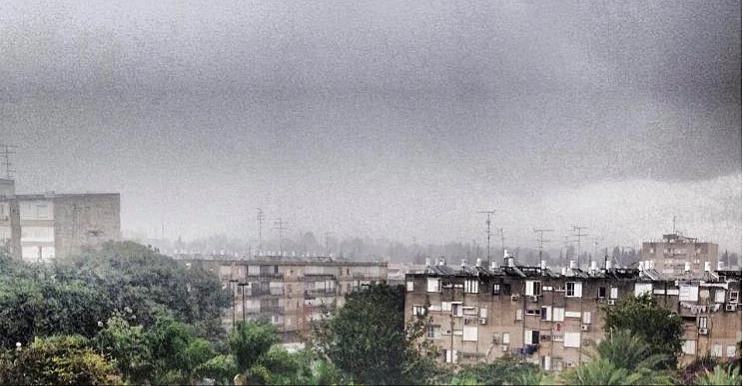 גשם ברמת אביב