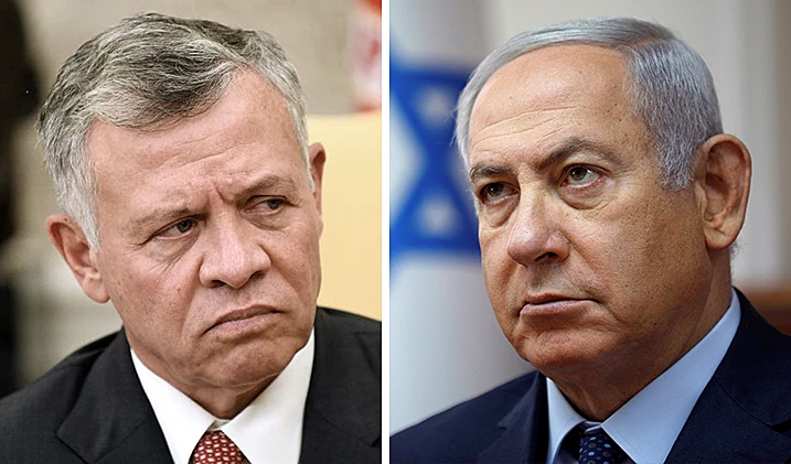 נתניהו ועבדאללה השני, מלך ירדן