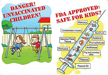 אחד העמודים בעלון נגד חיסונים