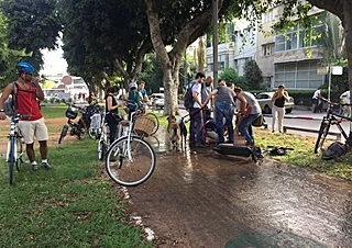 תאונה בקורקינט חשמלי (ארכיון)