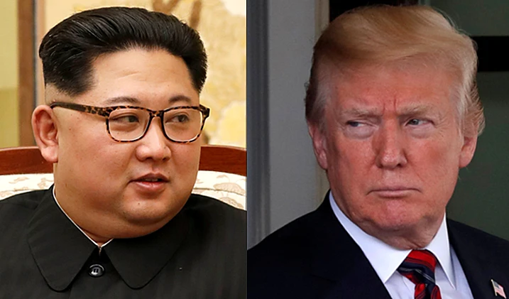 הנשיא טראמפ ומנהיג צפון קוריאה