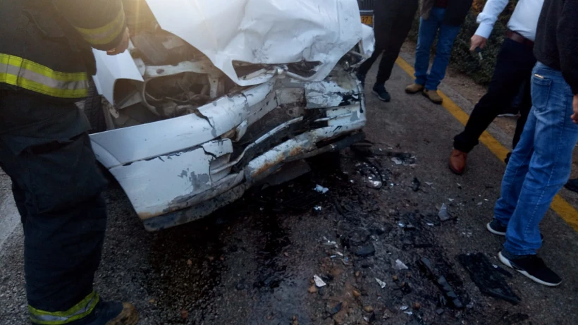 זירת התאונה במשגב