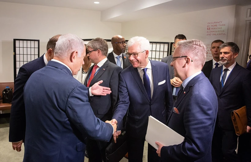 נתניהו עם נשיא פולין, אנדז'יי דודה