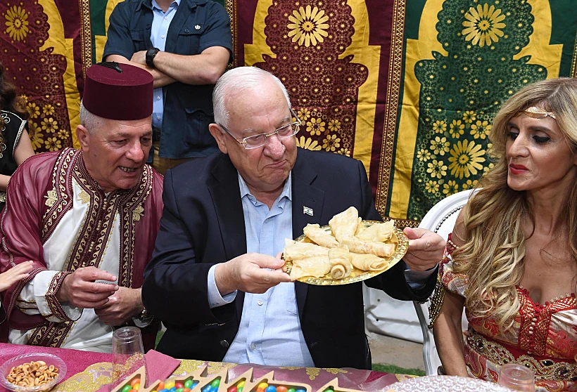 הנשיא ריבלין בחגיגת מימונה באשקלון בשנה שעברה